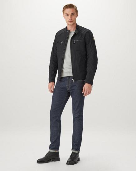 Veste Légère Belstaff Homme Weybridge Noir Soldes RL8102653